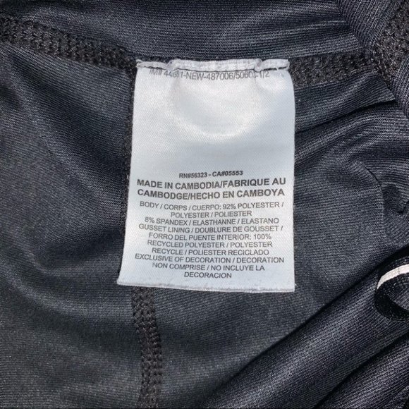 Nike Relay ‎ Leggings Run Fast Live Fearless Cropped Black Grey Polka Dot Size M - Picture 9 of 10